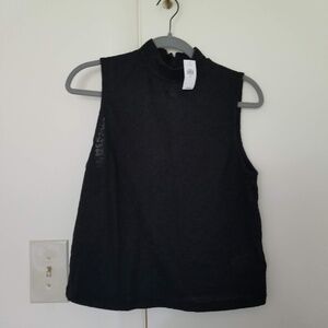 NWT Gap Women's Keyhole Mock Neck Crop Top